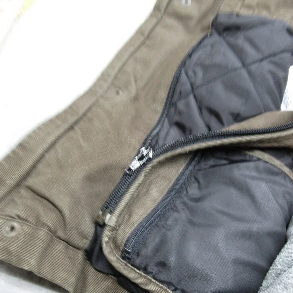 Eddie Bauer Field Jacket Mens Small Green Canvas Quilted Removable Utility Panel - Picture 14 of 16